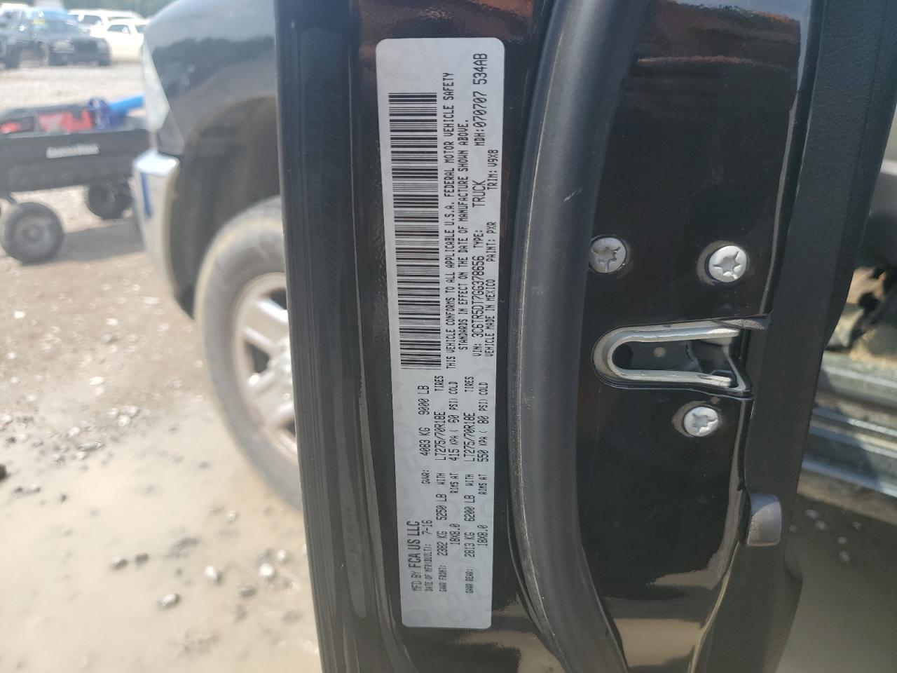 3C6TR5DT7GG378656 2016 Ram 2500 Slt