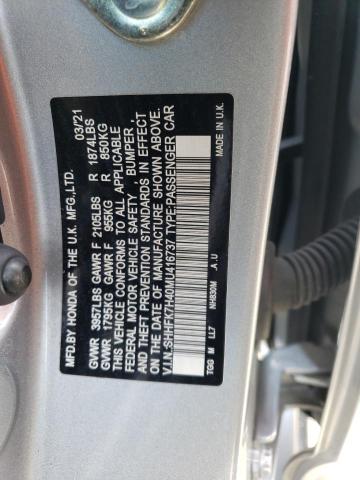 SHHFK7H40MU416737 2021 HONDA CIVIC - Image 12