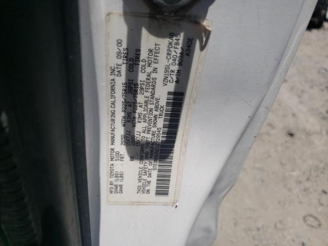 2001 Toyota Tacoma Xtracab Prerunner VIN: 5TESN92N21Z729545 Lot: 57744494