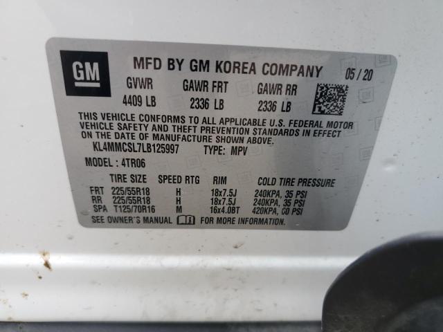 2020 Buick Encore Gx Preferred VIN: KL4MMCSL7LB125997 Lot: 58080774