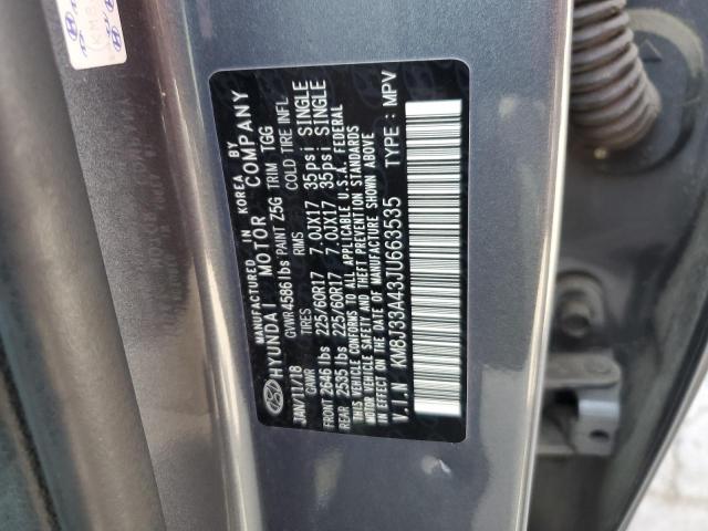 2018 Hyundai Tucson Sel VIN: KM8J33A43JU663535 Lot: 61030414