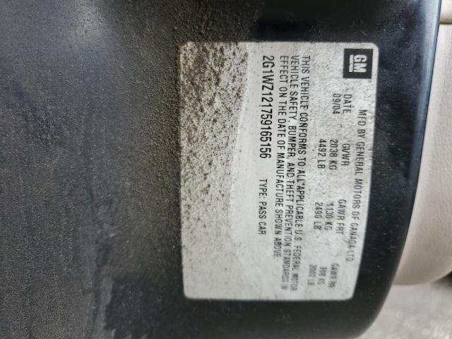 2005 Chevrolet Monte Carlo Ss Supercharged VIN: 2G1WZ121759165156 Lot: 59369484