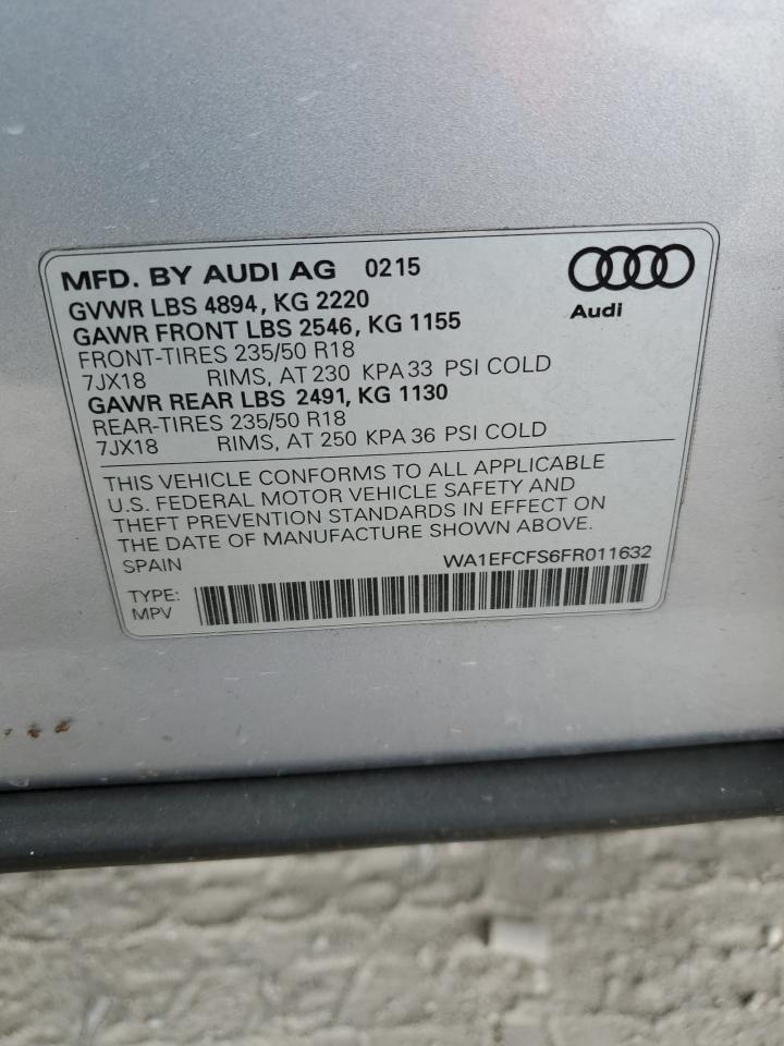 WA1EFCFS6FR011632 2015 Audi Q3 Premium Plus