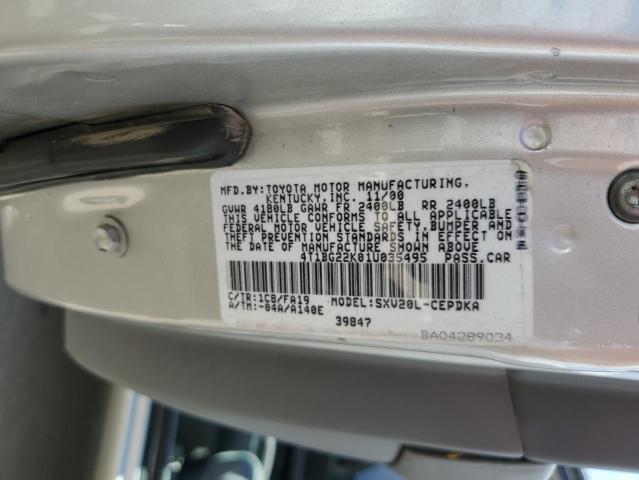 4T1BG22K01U035495 2001 Toyota Camry Ce