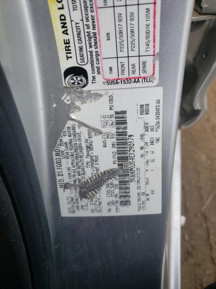 3FAHP0JG4CR290179 2012 Ford Fusion Sel