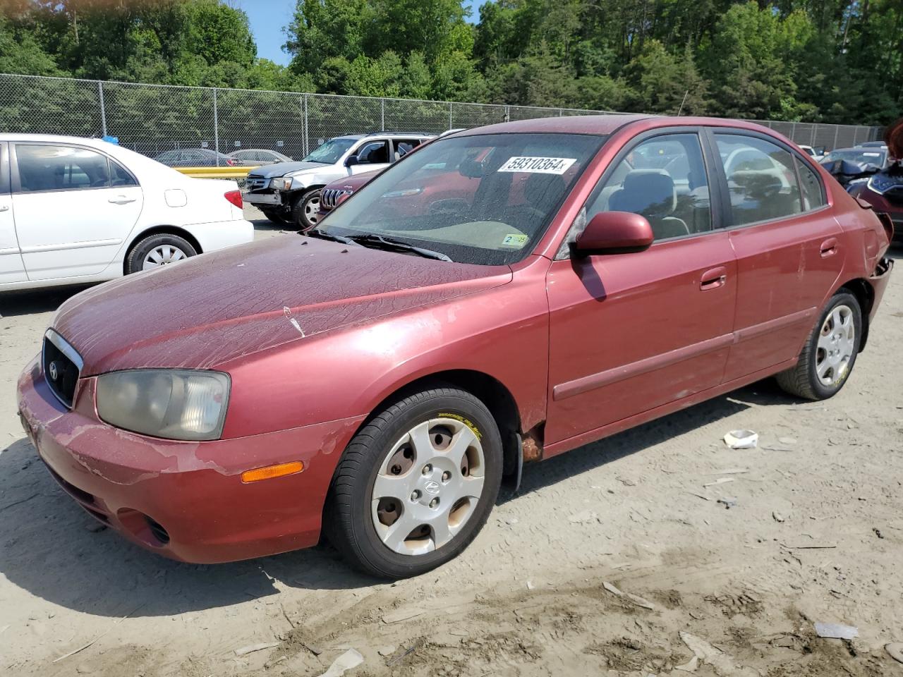 KMHDN45D22U391892 2002 Hyundai Elantra Gls