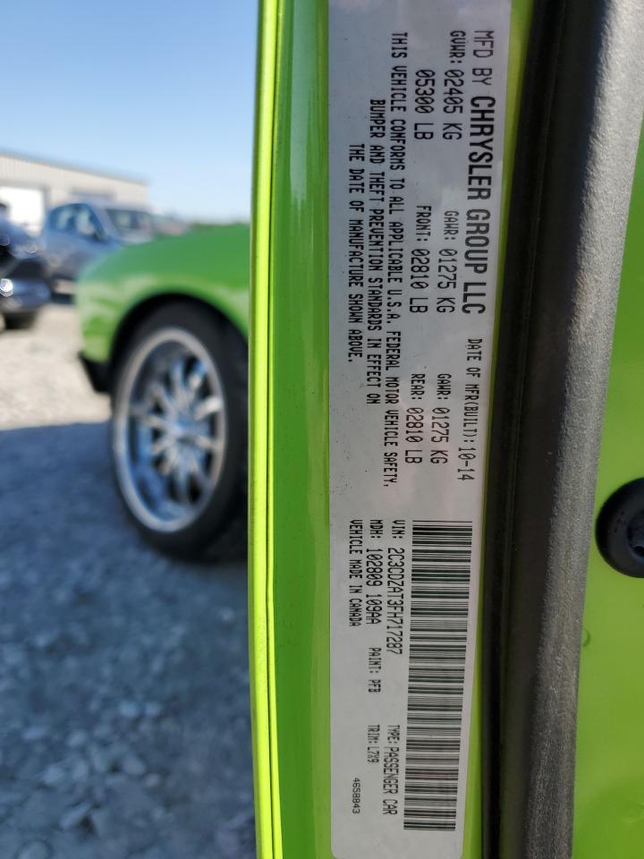 2C3CDZAT3FH717287 2015 Dodge Challenger Sxt