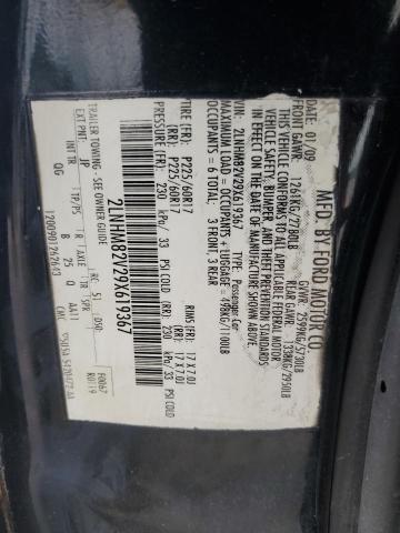 2009 Lincoln Town Car Signature Limited VIN: 2LNHM82V29X619367 Lot: 57621534