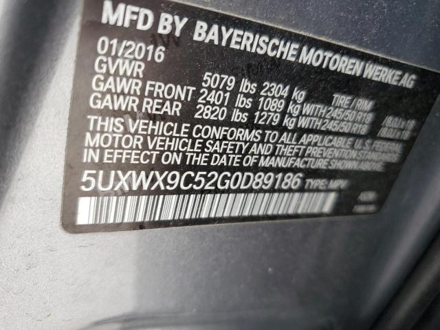 VIN 5UXWX9C52G0D89186 2016 BMW X3, Xdrive28I no.13