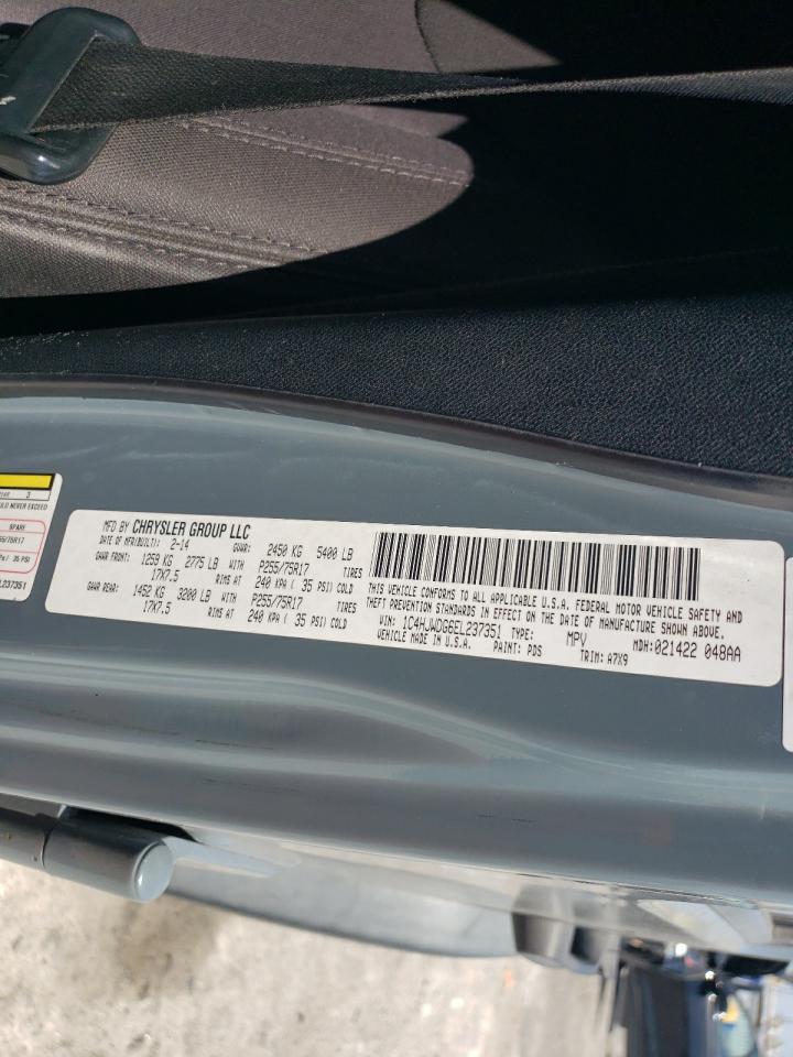 1C4HJWDG6EL237351 2014 Jeep Wrangler Unlimited Sport