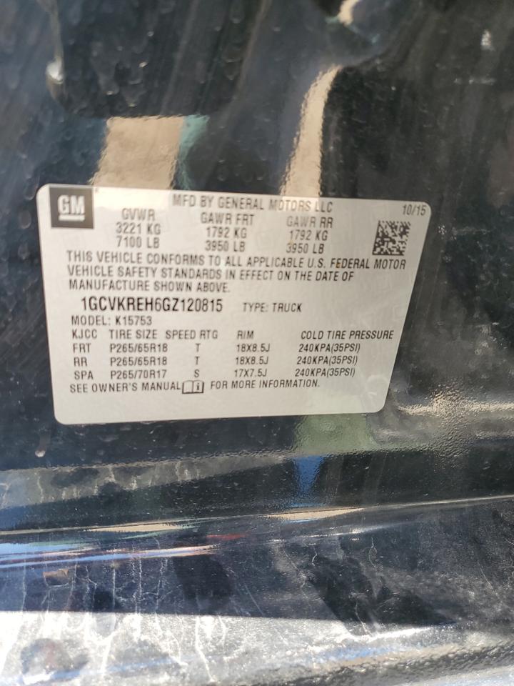 1GCVKREH6GZ120815 CHEVROLET ALL Models 2016