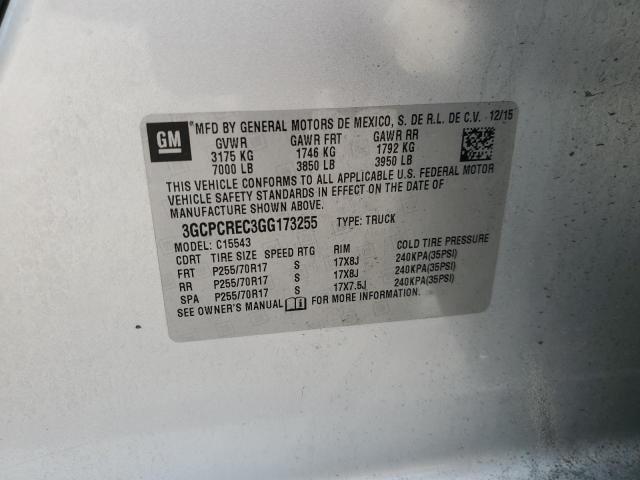 2016 CHEVROLET SILVERADO - 3GCPCREC3GG173255