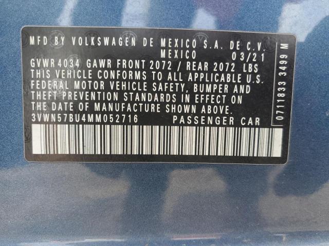 2021 Volkswagen Jetta S VIN: 3VWN57BU4MM052716 Lot: 60859784