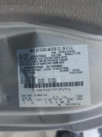 2003 Ford Mustang VIN: 1FAFP40473F391946 Lot: 59274354