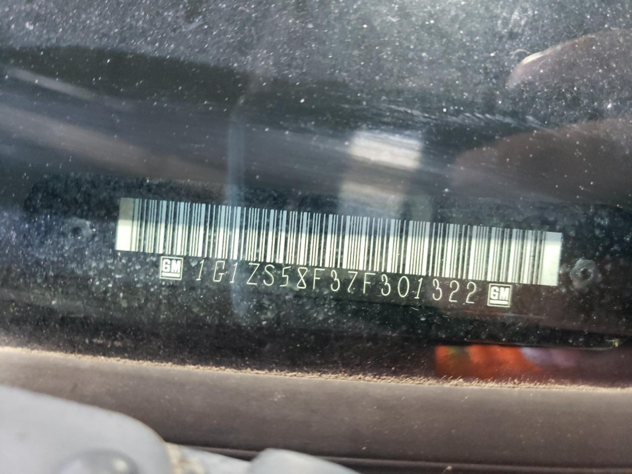 1G1ZS58F37F301322 2007 Chevrolet Malibu Ls