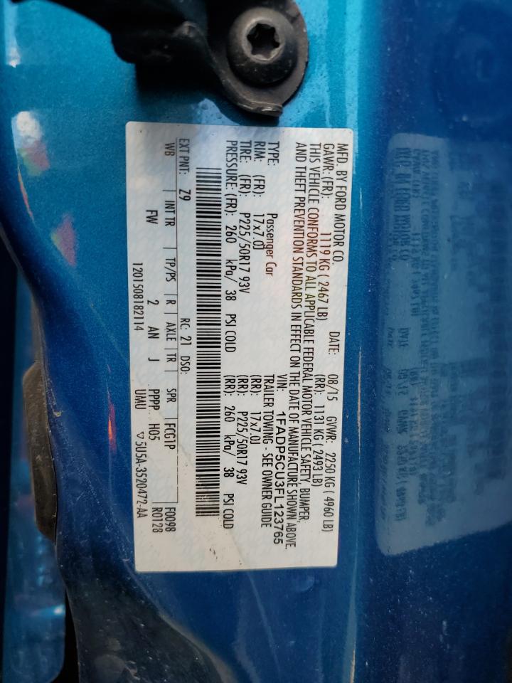 1FADP5CU3FL123765 2015 Ford C-Max Premium Sel