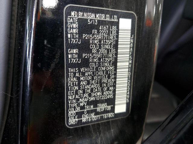 2013 Nissan Juke S VIN: JN8AF5MV1DT222495 Lot: 59954994