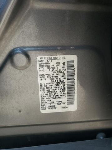 2019 Nissan Rogue S VIN: JN8AT2MVXKW397217 Lot: 59712494