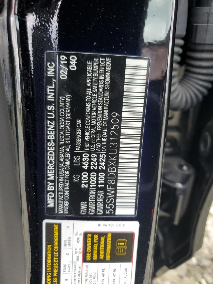 55SWF8DBXKU312509 2019 Mercedes-Benz C 300