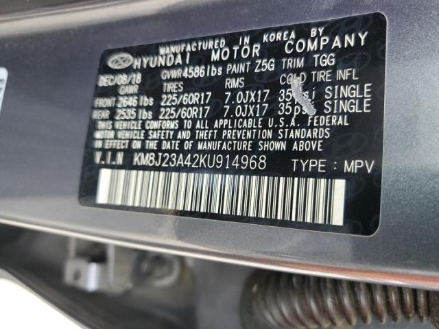 2019 Hyundai Tucson Se VIN: KM8J23A42KU914968 Lot: 54251514