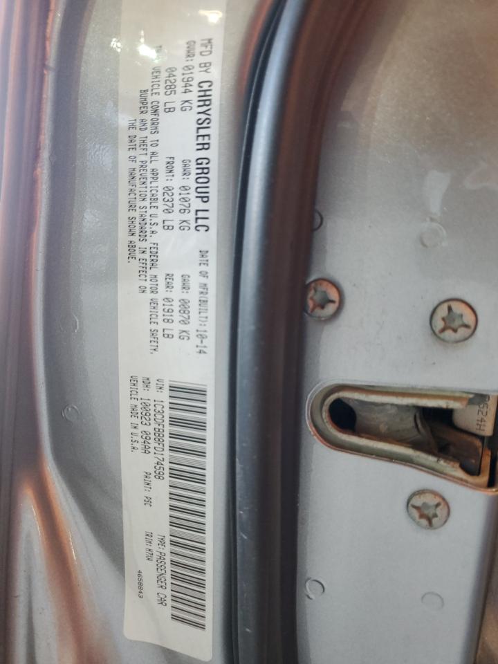 1C3CDFBB8FD174598 2015 Dodge Dart Sxt