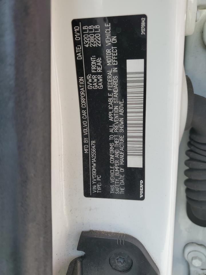 YV1390MW1A2556478 2010 Volvo V50 2.4I