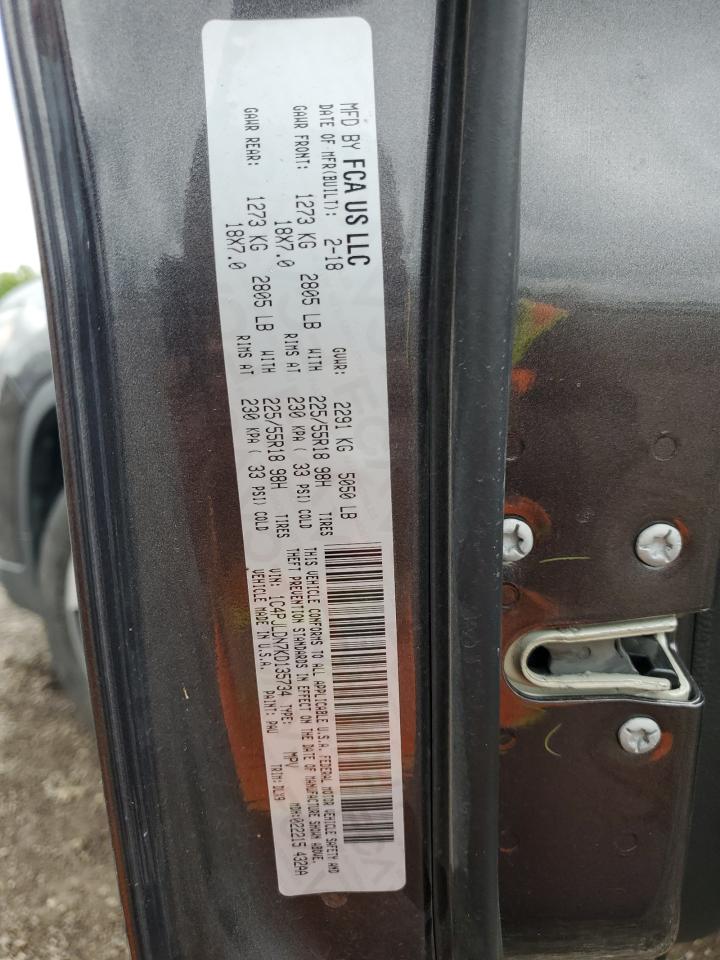 1C4PJLDN7KD135734 2019 Jeep Cherokee Limited