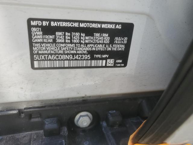 2022 BMW X5 xDrive45E VIN: 5UXTA6C08N9J42395 Lot: 59466224