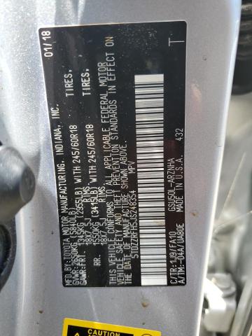 2018 Toyota Highlander Le VIN: 5TDZZRFH5JS248354 Lot: 57451514