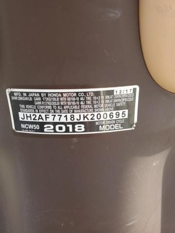 2018 HONDA NCW50 JH2AF7718JK200695