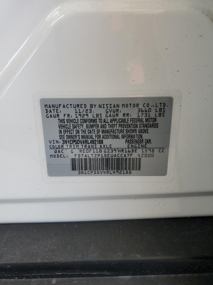 3N1CP5DV4RL492188 2024 Nissan Kicks Sr