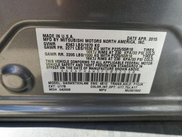 2015 MITSUBISHI OUTLANDER - 4A4AP4AW5FE032330