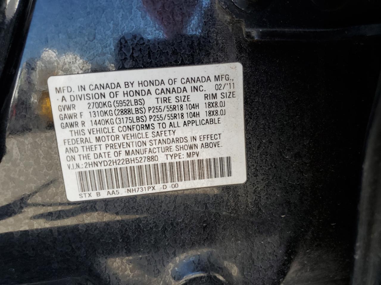 2HNYD2H22BH527880 2011 Acura Mdx 2HNYD2H22BH527880 2011 Acura Mdx
