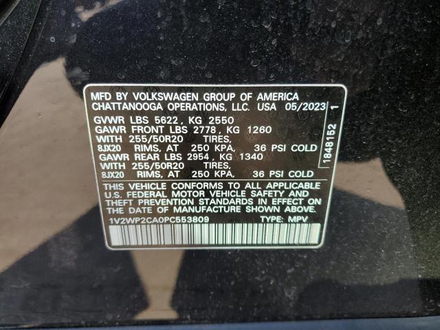 2023 Volkswagen Atlas Se VIN: 1V2WP2CA0PC553809 Lot: 58742184