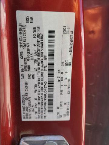 2017 FORD ESCAPE TIT - 1FMCU9J95HUD45740