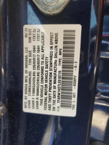 2020 Honda Cr-V Lx VIN: 7FARW1H27LE010715 Lot: 58156404