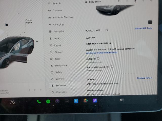 2023 TESLA MODEL 3 - 5YJ3E1EA1PF712910