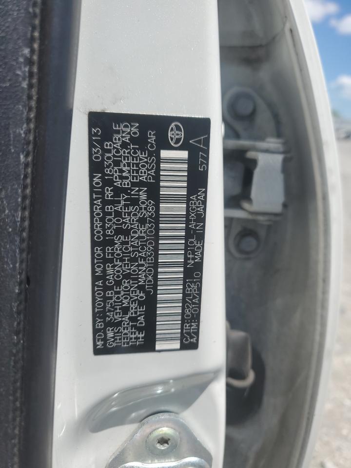 JTDKDTB39D1037389 2013 Toyota Prius C