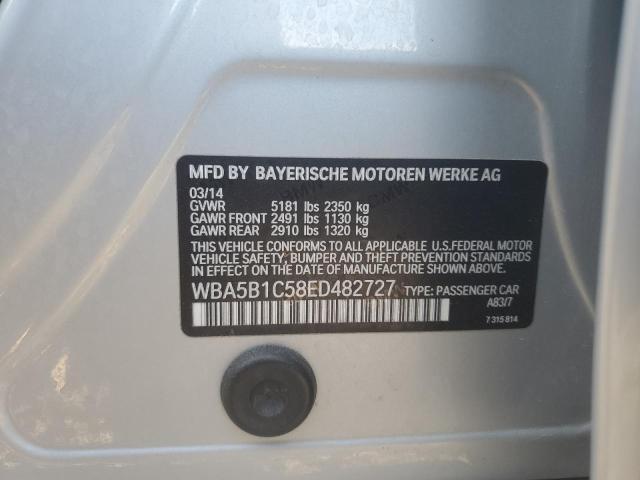 VIN WBA5B1C58ED482727 2014 BMW 5 Series, 535 I no.13