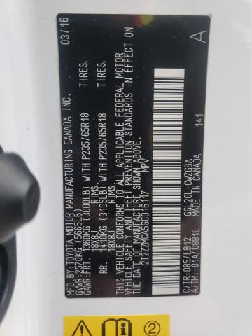 2016 Lexus Rx 350 VIN: 2T2ZZMCA5GC016117 Lot: 58482384