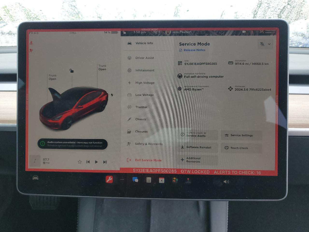 5YJ3E1EA0PF580285 2023 Tesla Model 3