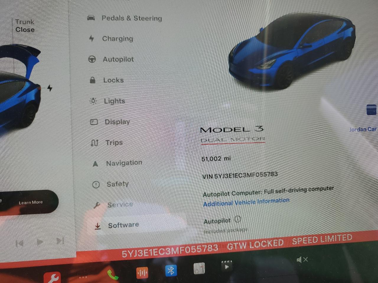 5YJ3E1EC3MF055783 2021 Tesla Model 3