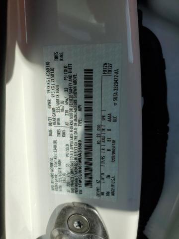 2021 Ford Escape Sel VIN: 1FMCU0H61MUA31889 Lot: 56857814