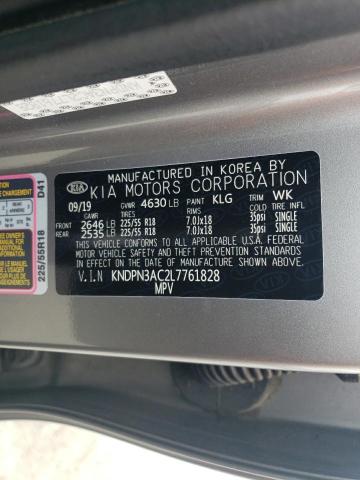 2020 Kia Sportage Ex VIN: KNDPN3AC2L7761828 Lot: 58337594