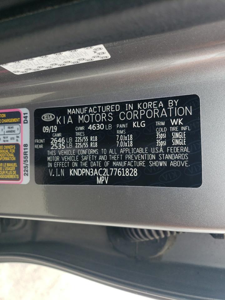 KNDPN3AC2L7761828 2020 Kia Sportage Ex