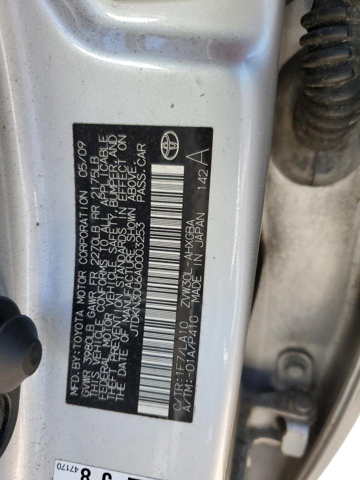 JTDKN3DU6A0003253 2010 Toyota Prius