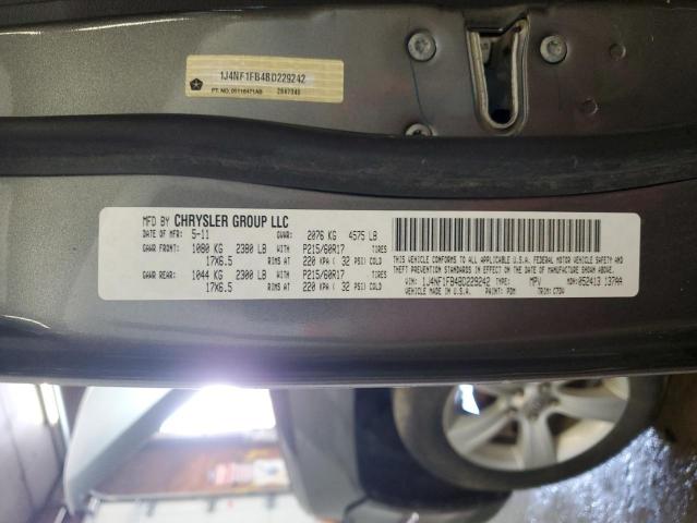 2011 Jeep Compass Sport VIN: 1J4NF1FB4BD229242 Lot: 58654404