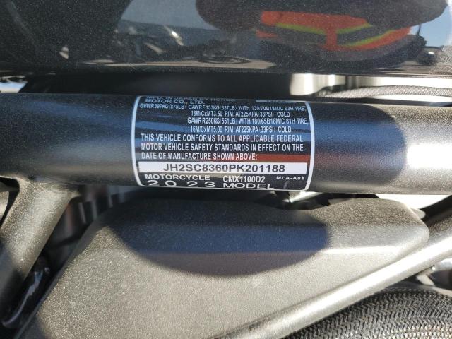 2023 HONDA CMX1100 T - JH2SC8360PK201188
