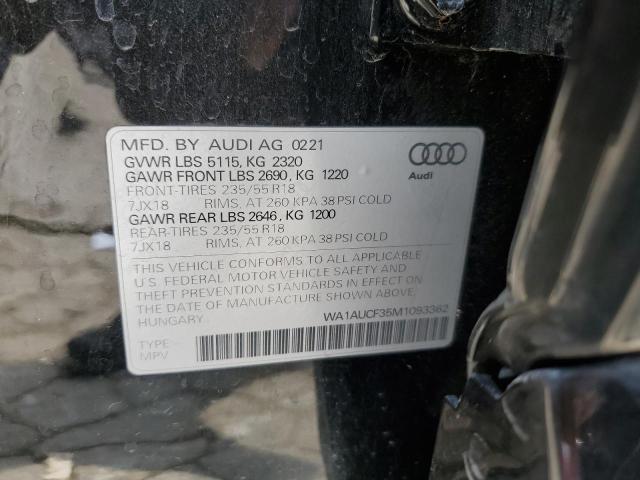 2021 Audi Q3 Premium 40 VIN: WA1AUCF35M1093362 Lot: 57508864