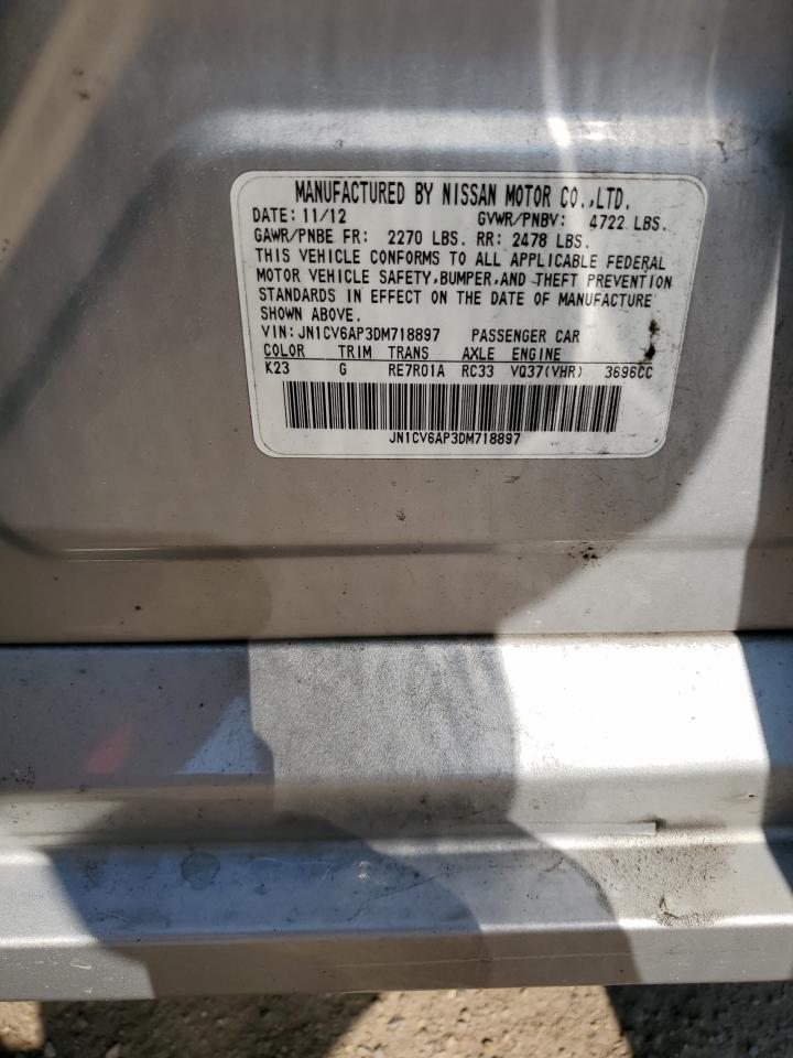 JN1CV6AP3DM718897 2013 Infiniti G37 Base